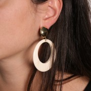 19mm half-ball EarStuds - Fine Gold plated x2