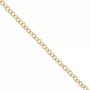 Belcher chain 4.9 mm aluminum chain - open links - Gold x50cm