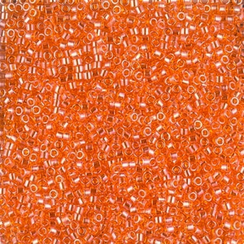 Miyuki Delica 11/0 DB1887 - Transparent Orange Luster x8g