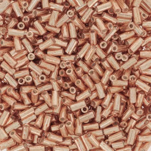 Miyuki Bugles 3mm BGL1-1072L - Galvanized Apricot Gold x10g