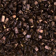 5x2.3x1.9mm Miyuki Half Tila Beads HTL-457B - Metallic Dark Raspberry Iris x10g|raw }}
