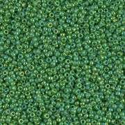 Miyuki Seed Beads 15/0 0480 - Opaque Green AB x8g