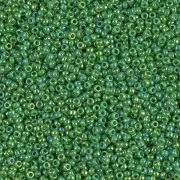 Miyuki Seed Beads 15/0 0480 - Opaque Green AB x8g