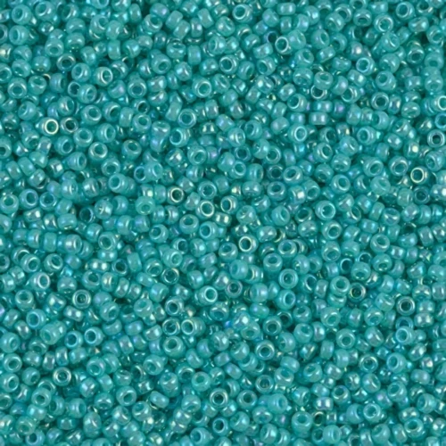 Miyuki Seed Beads 15/0 0481 - Opaque Turquoise Green ABB x8g