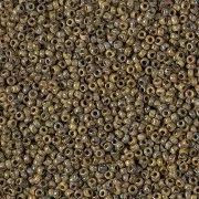 Miyuki Seed Beads 15/0 4517 - Opaque Brown Picasso x8g