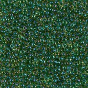 Miyuki Seed beads 11/0 331 - Emerald Lined Light Topaz AB x8g|raw }}