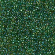 Miyuki Seed beads 11/0 331 - Emerald Lined Light Topaz AB x8g