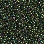 Miyuki Seed beads 11/0 465 - Metallic Dark Green Iris x8g|raw }}