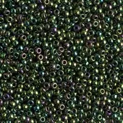 Miyuki Seed beads 11/0 465 - Metallic Dark Green Iris x8g