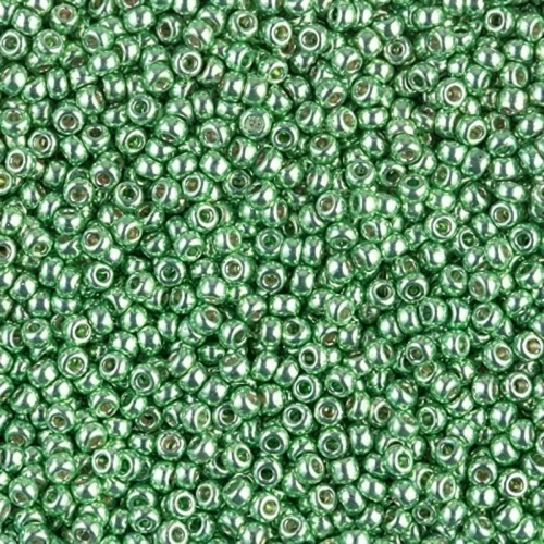 Seed beads Miyuki Duracoat 11/0 4214 - Galvanized Mint Green x8g