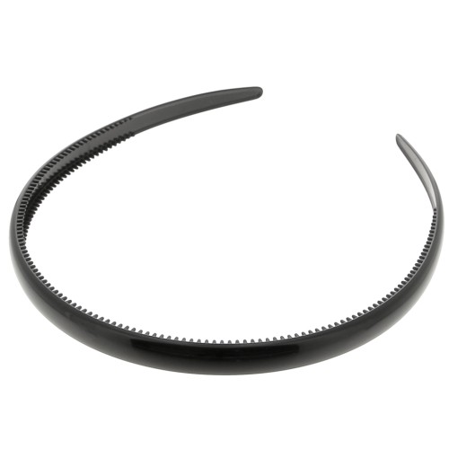 9.5mm Customisable Soft Plastic Headband - Black x1