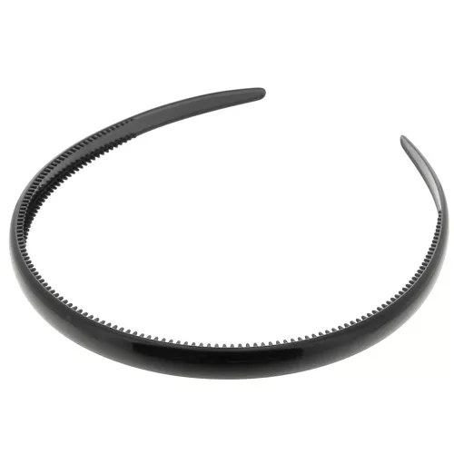 9.5mm Customisable Soft Plastic Headband - Black x1