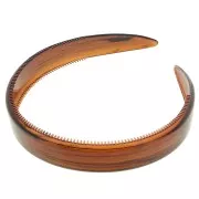 20mm Customisable Soft Plastic Headband - Marbled Amber x1