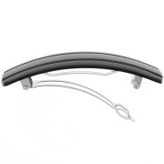 93x29mm Acrylic Hairclip - Black x1