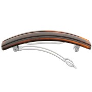 93x29mm Acrylic Hairclip - Marbled amber x1