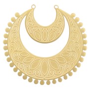 35mm Stainless steel 316L Pendant - Oriental pattern - GOLD Tone x1|raw }}