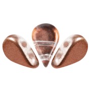 5x8mm Amos® Glass beads by Puca® - Ice Slushy Cola x10g|raw }}