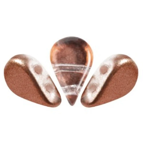5x8mm Amos® Glass beads by Puca® - Ice Slushy Cola x10g