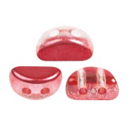 6x3mm Kos® Glass beads by Puca® - Ice Slushy Cherry x10g|raw }}