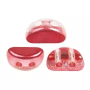 6x3mm Kos® Glass beads by Puca® - Ice Slushy Cherry x10g
