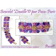 6x3mm Kos® Glass beads by Puca® - Ice Slushy Pineapple x10g