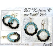 7x4mm Glass beads Paros® by Puca® - Ice Slushy Cola x10g