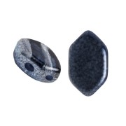 7x4mm Glass beads Paros® by Puca® - Ice Slushy Licorice x10g|raw }}