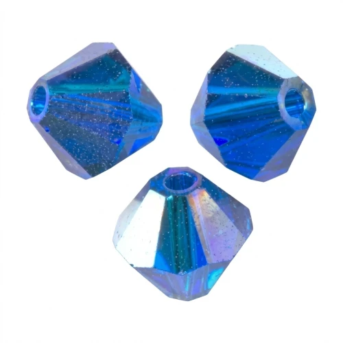 PureCrystal 5328 Crystal Bicones 4mm Capri Blue AB x50