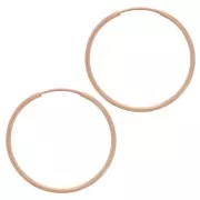24mm Mini hoop earrings - Rose Gold filled x2