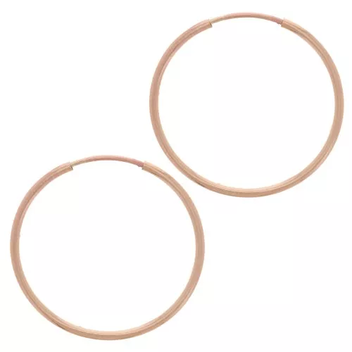 24mm Mini hoop earrings - Rose Gold filled x2