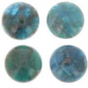 14mm round gemstone cabochon - Apatite x1