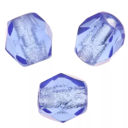 Fire Polished faceted round beads 3mm Light Sapphire  x50
