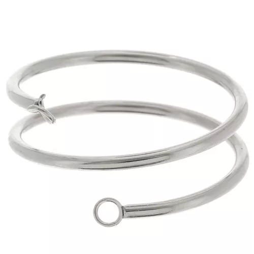 Ring 2 open rings - Size 57 - 304L stainless steel x1
