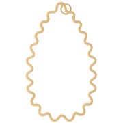 51x31mm Stainless Steel 316L Pendant drop wavy - Gold Tone x1