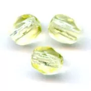 Fire Polished faceted round beads 2mm Jonquil x50