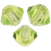 3mm Preciosa Crystal Bicones - MC Bead Rondell - Limecicle x30