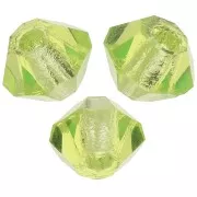 3mm Preciosa Crystal Bicones - MC Bead Rondell - Limecicle x30