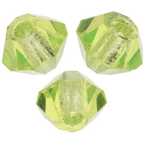 3mm Preciosa Crystal Bicones - MC Bead Rondell - Limecicle x30