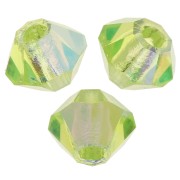 3mm Preciosa Crystal Bicones - MC Bead Rondell - Limecicle AB x30|raw }}