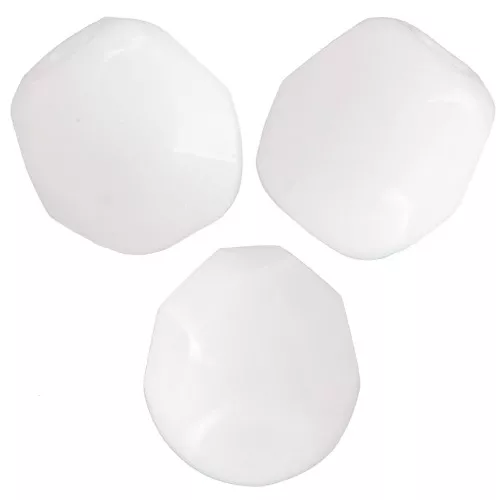 Facets 3 mm Chalk White x50