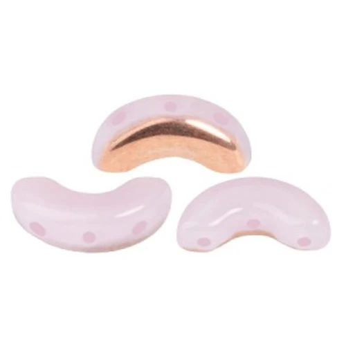5x10mm Arcos® by Puca® - Frost Sweet Pink Capri Gold x10g