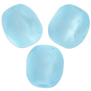 Fire Polished faceted round beads 4mm Aquamarine Mat x50|raw }}