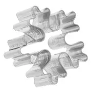 52mm Stainless steel cookie cutter for modelling - Snowflake x1