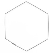 62x69mm Stainless steel cookie cutter for modeling - Hexagon x1