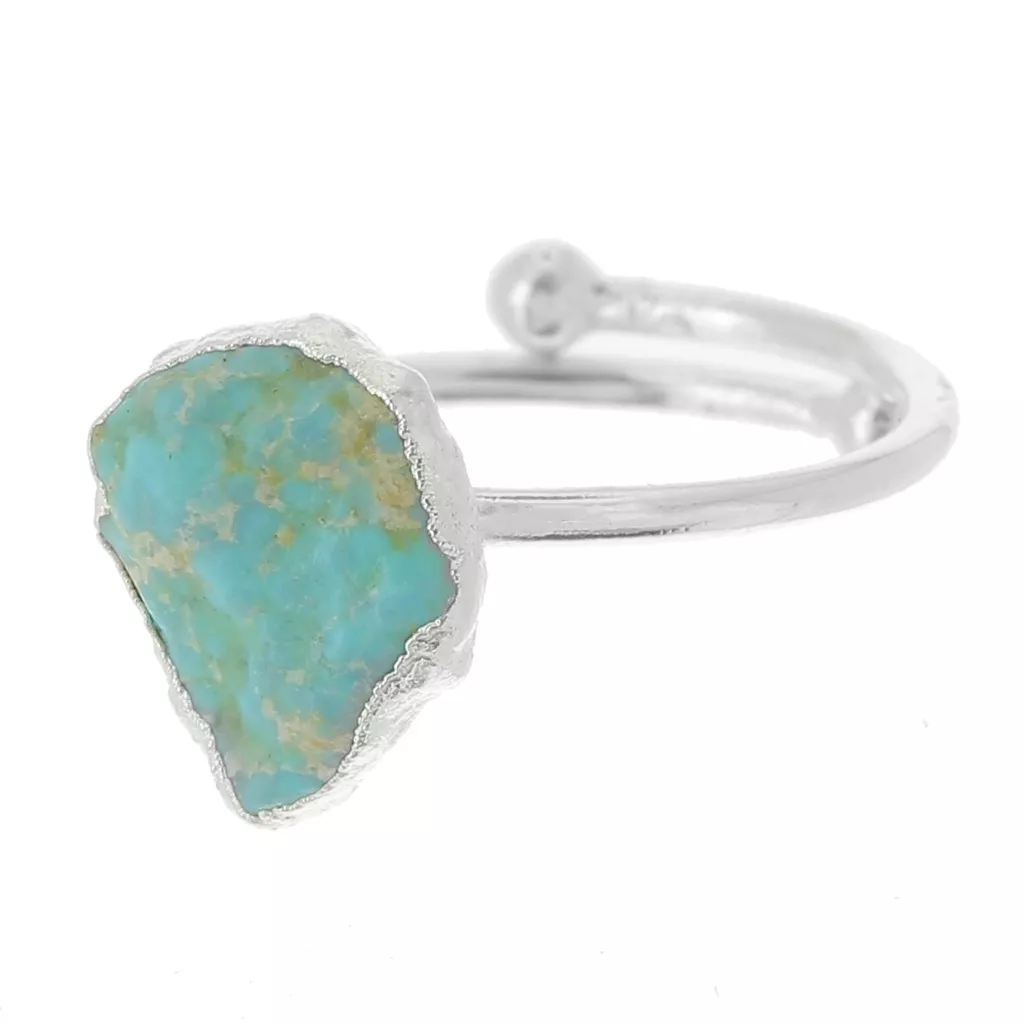 925 Sterling Silver Druzy gemstone ring Size 48 to 56 Natural