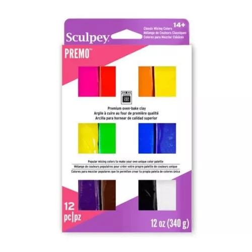 Premo clay 12 color assortment - Classic x1