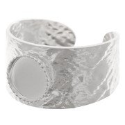 925 Sterling Silver Ring for 8mm flat back cabochon - Size 52 to 58 x1|raw }}