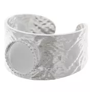 925 Sterling Silver Ring for 8mm flat back cabochon - Size 52 to 58 x1