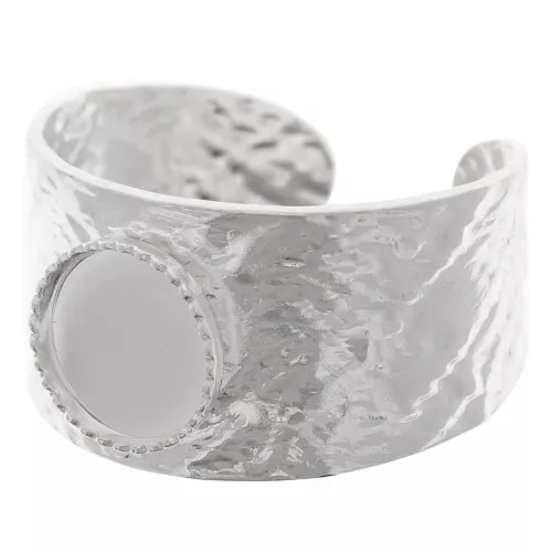 925 Sterling Silver Ring for 8mm flat back cabochon - Size 52 to 58 x1