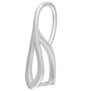 21 mm Hollow Pendant Clasp - 925 Sterling Silver x1